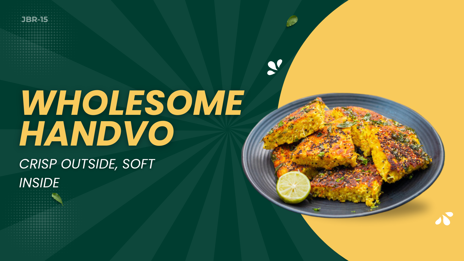 JBR15 - Jain Handvo: Wholesome Goodness, Crisp Outside & Soft Inside